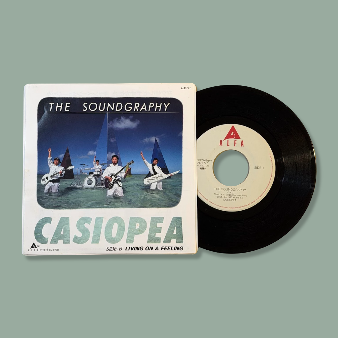 CASIOPEA - The Soundgraphy 7" 45RPM Vinyl Record (1984)