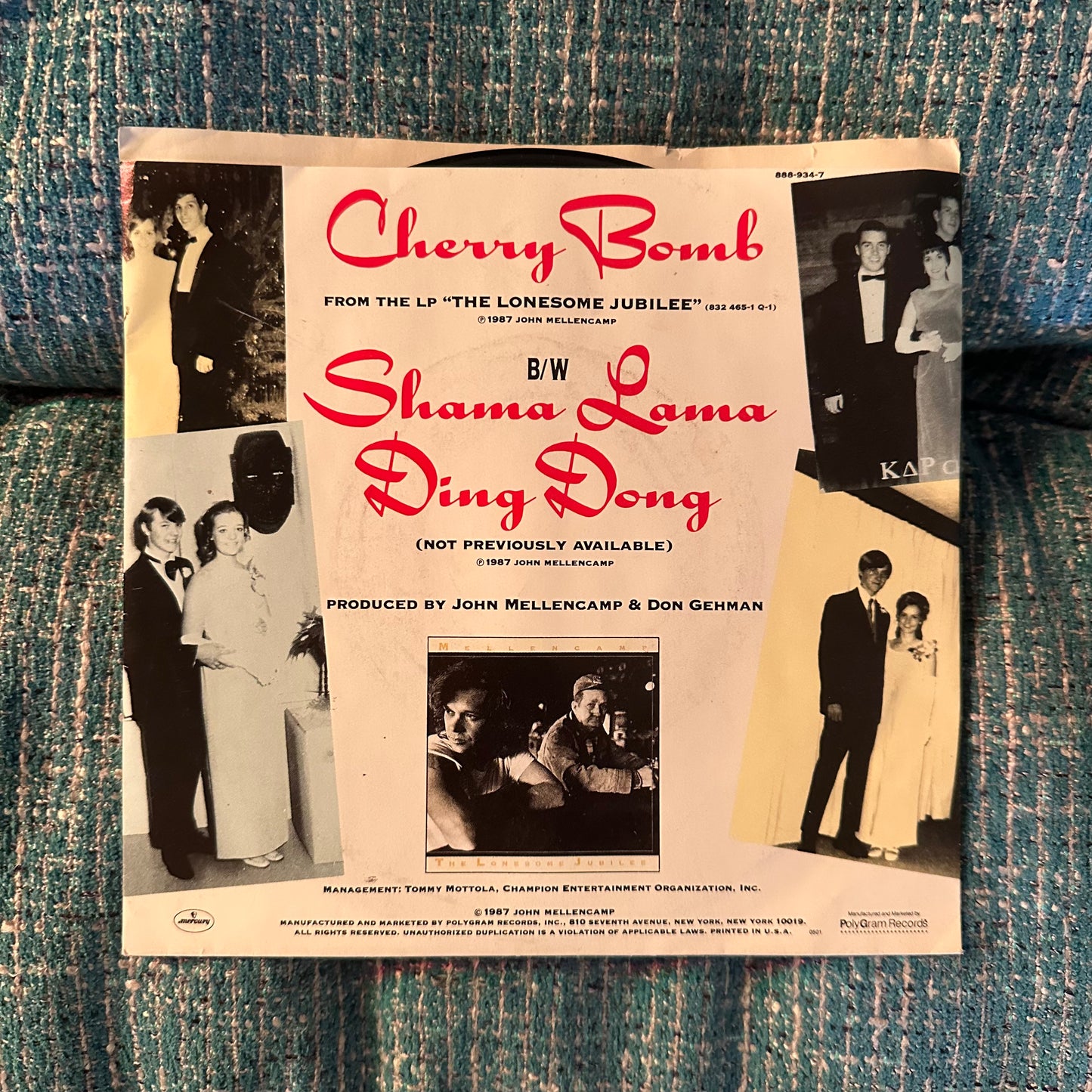 JOHN MELLENCAMP - Cherry Bomb, Shama Lama Ding Dong 7" 45RPM