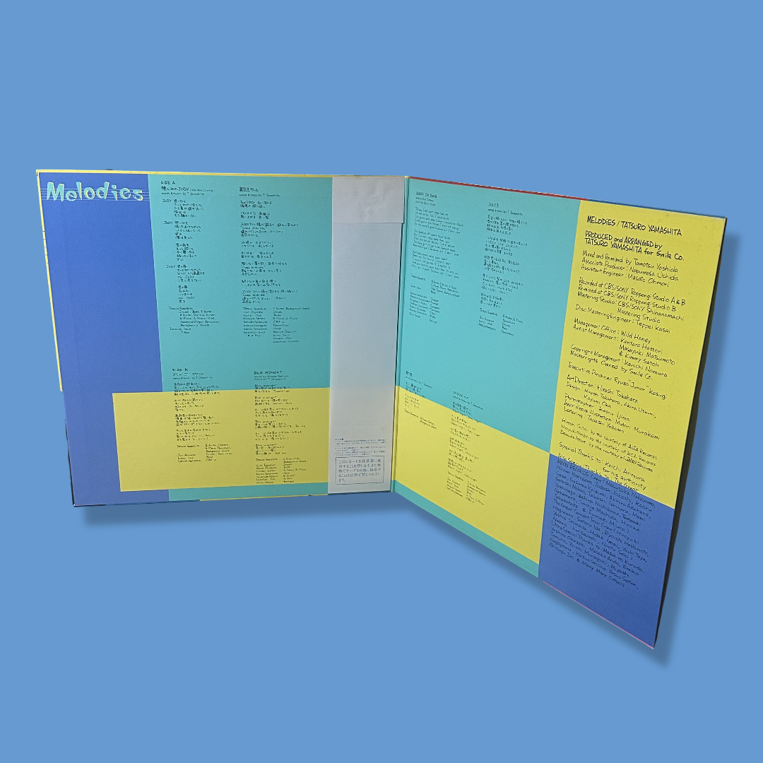 TATSURO YAMASHITA - Melodies (Original 1983 Pressing) Vinyl LP