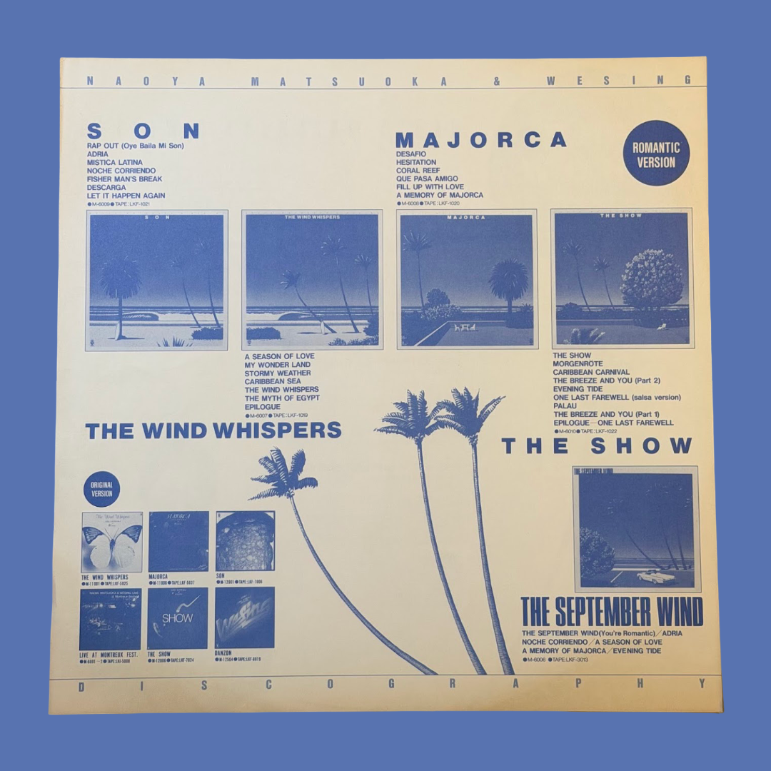 NAOYA MATSUOKA & WESING - The Show Vinyl Record LP (1982)