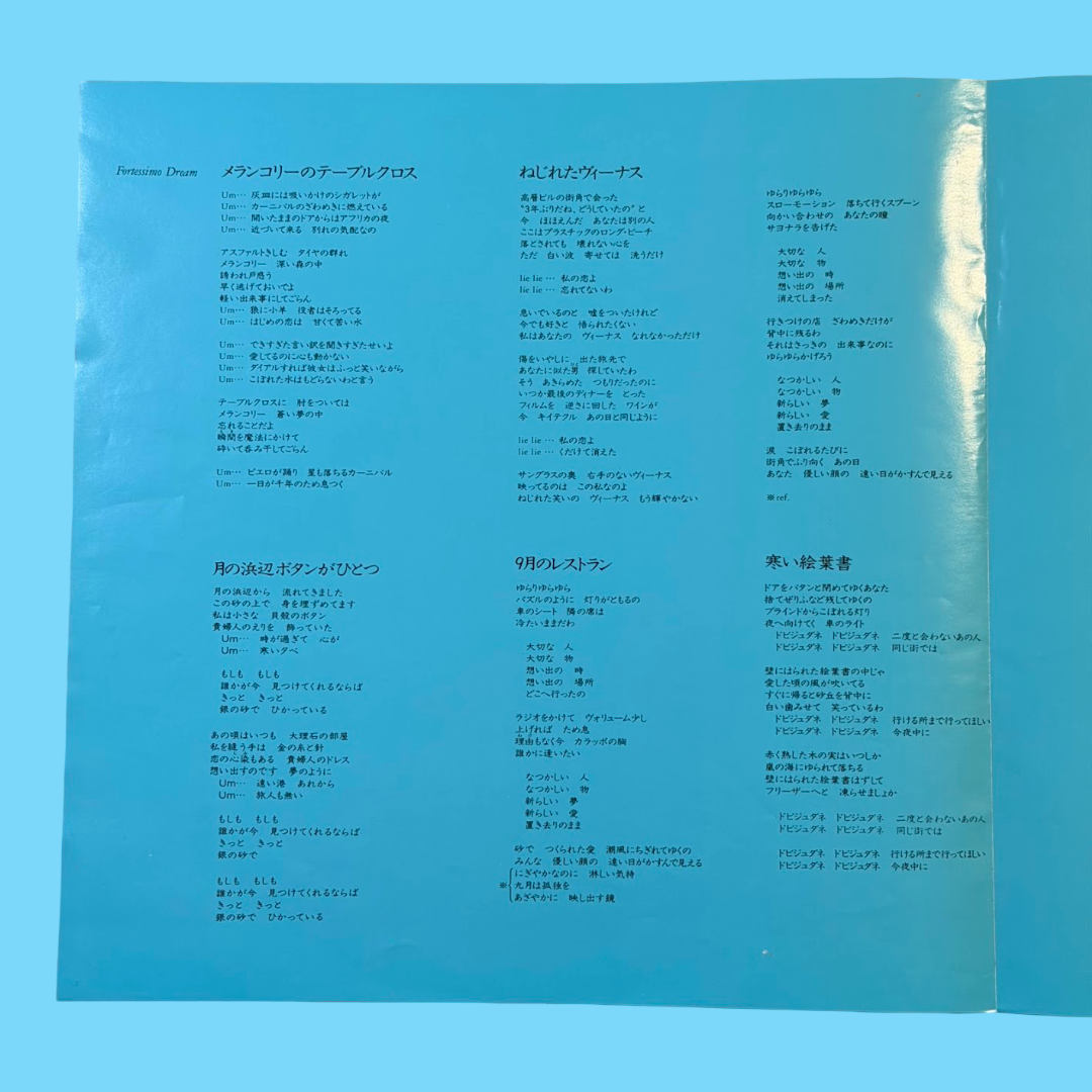SAKI KUBOTA (久保田早紀) - Yoru No Soko Ha Yawarakai Maboroshi (夜の底は柔らかな幻) Vinyl Record LP (1984)