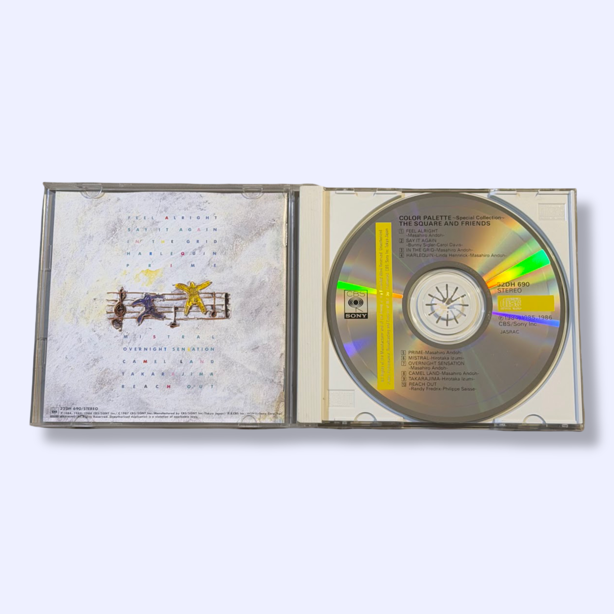 T-SQUARE (The Square) - Color Palette CD (1987)