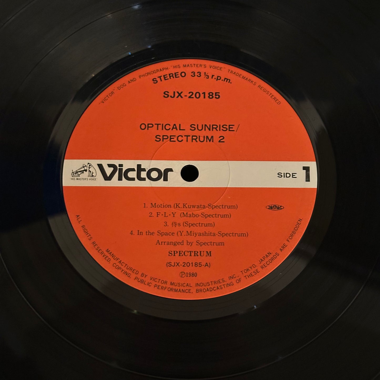 OPTICAL SUNRISE - Spectrum 2 (F-L-Y) Vinyl Record LP with Poster