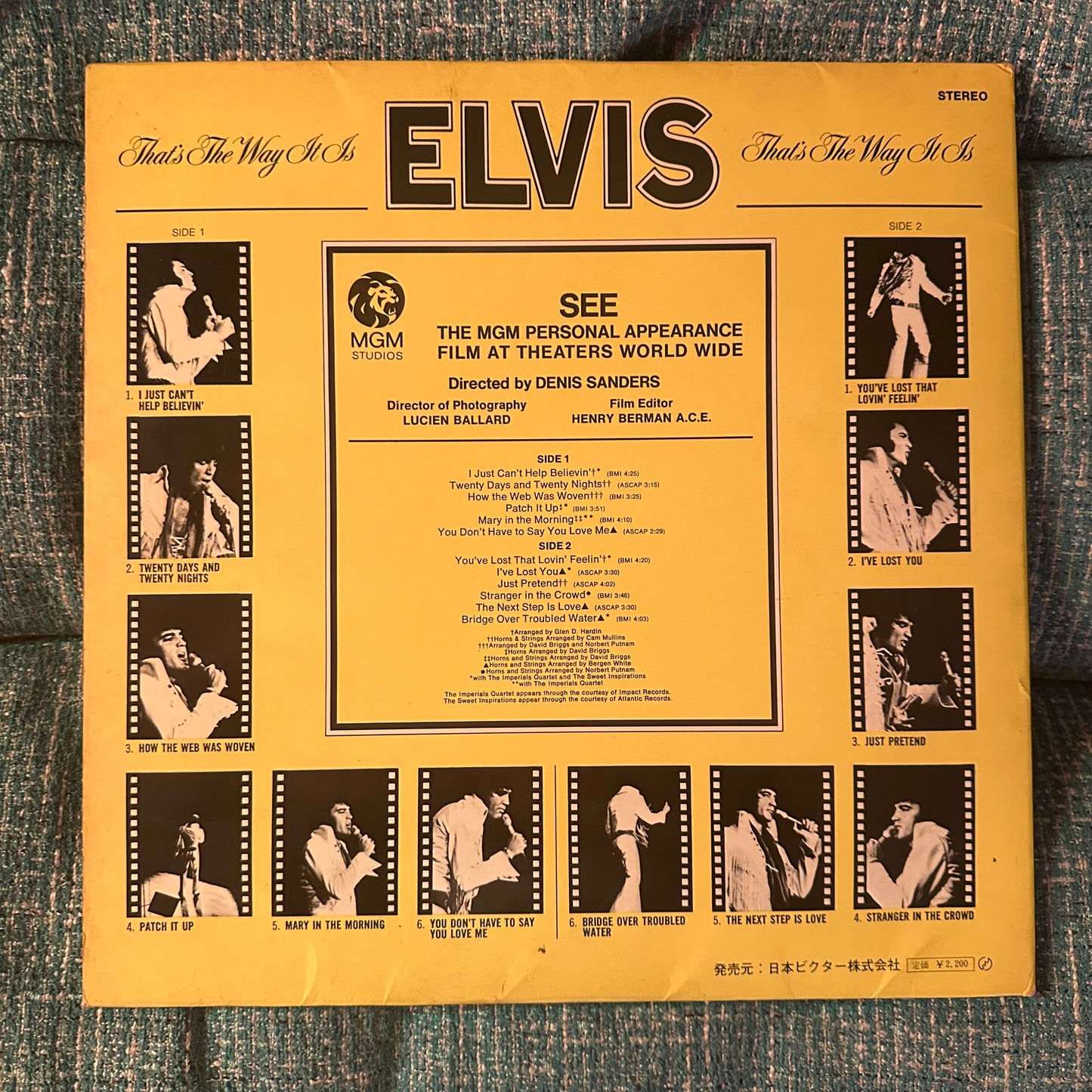 ELVIS PRESLEY - That's The Way It Is (Japanese Import) Vinyl Record LP
