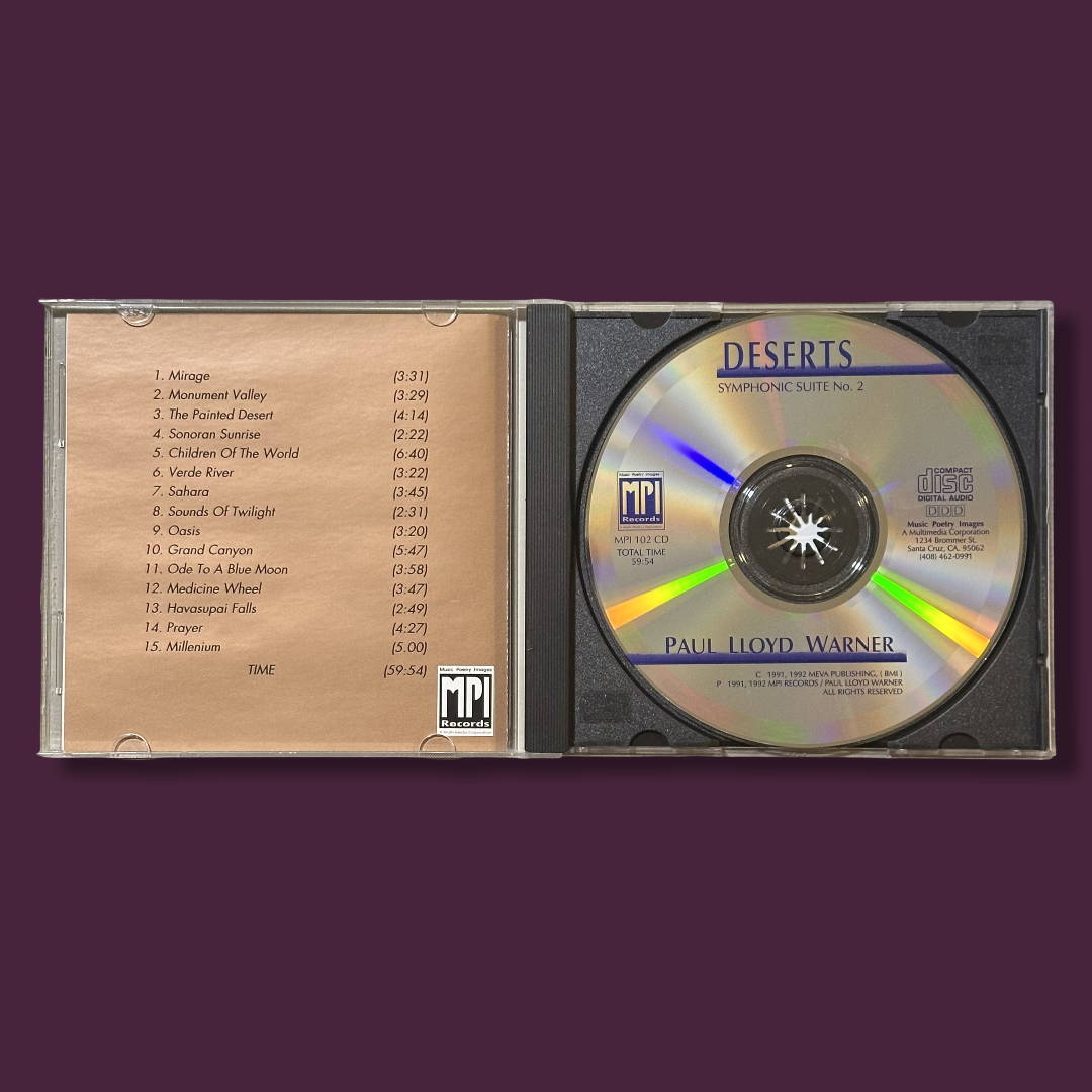 PAUL LLOYD WARNER – Deserts: Symphonic Suite No. 2 CD