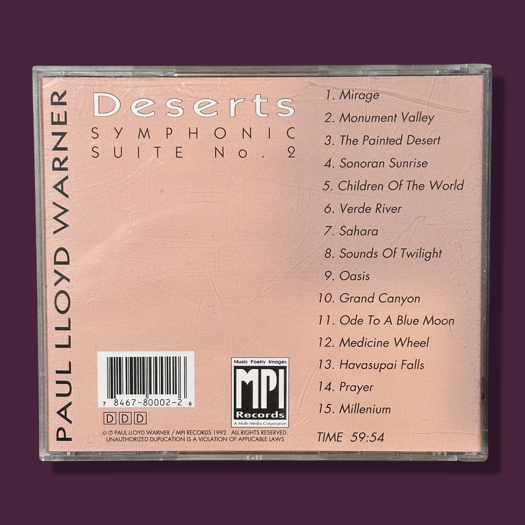 PAUL LLOYD WARNER – Deserts: Symphonic Suite No. 2 CD
