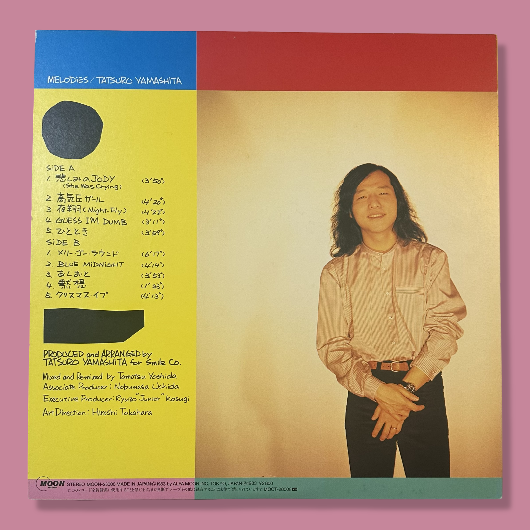 TATSURO YAMASHITA - Melodies (Original 1983 Pressing) Vinyl LP